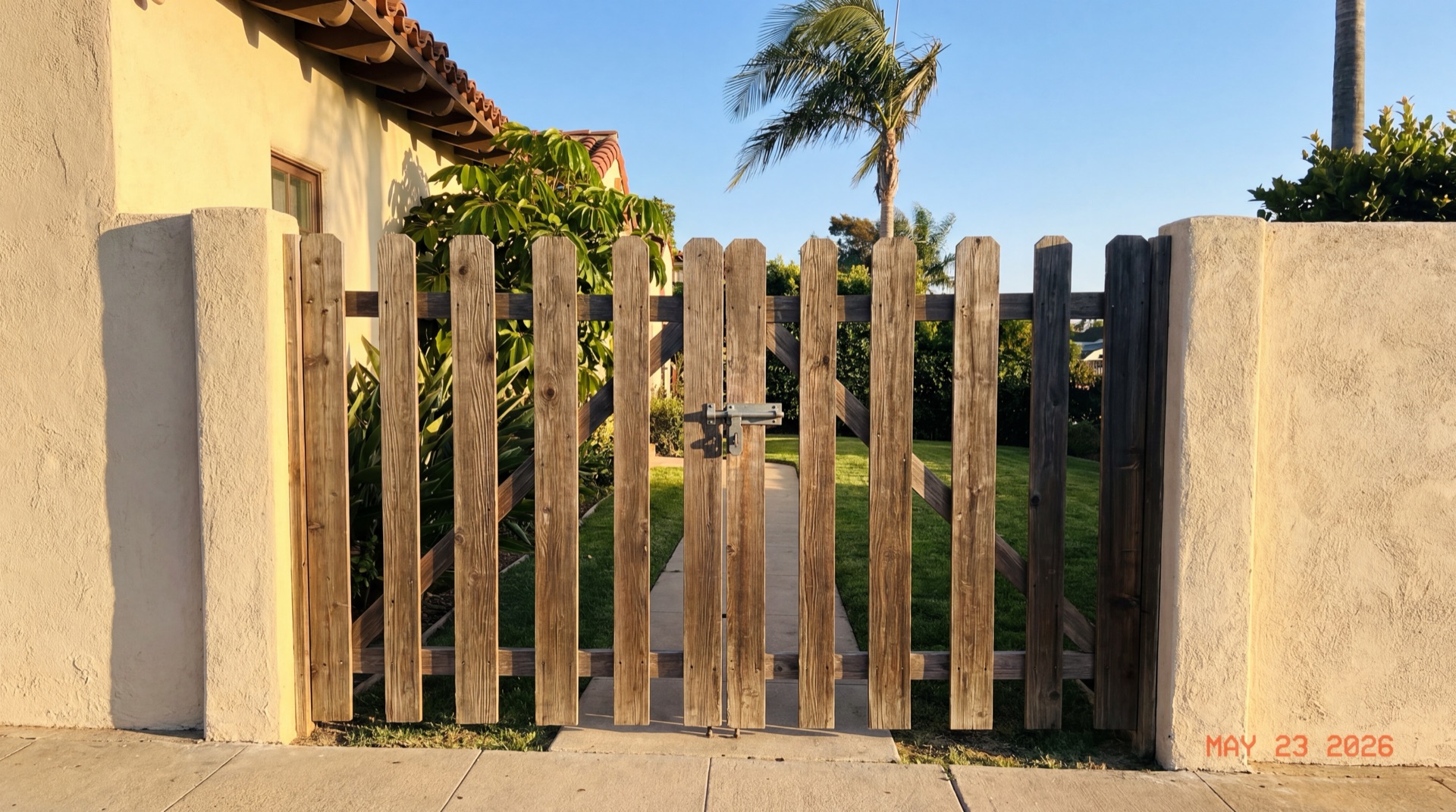 Timestamped gate photo sent after every visit
